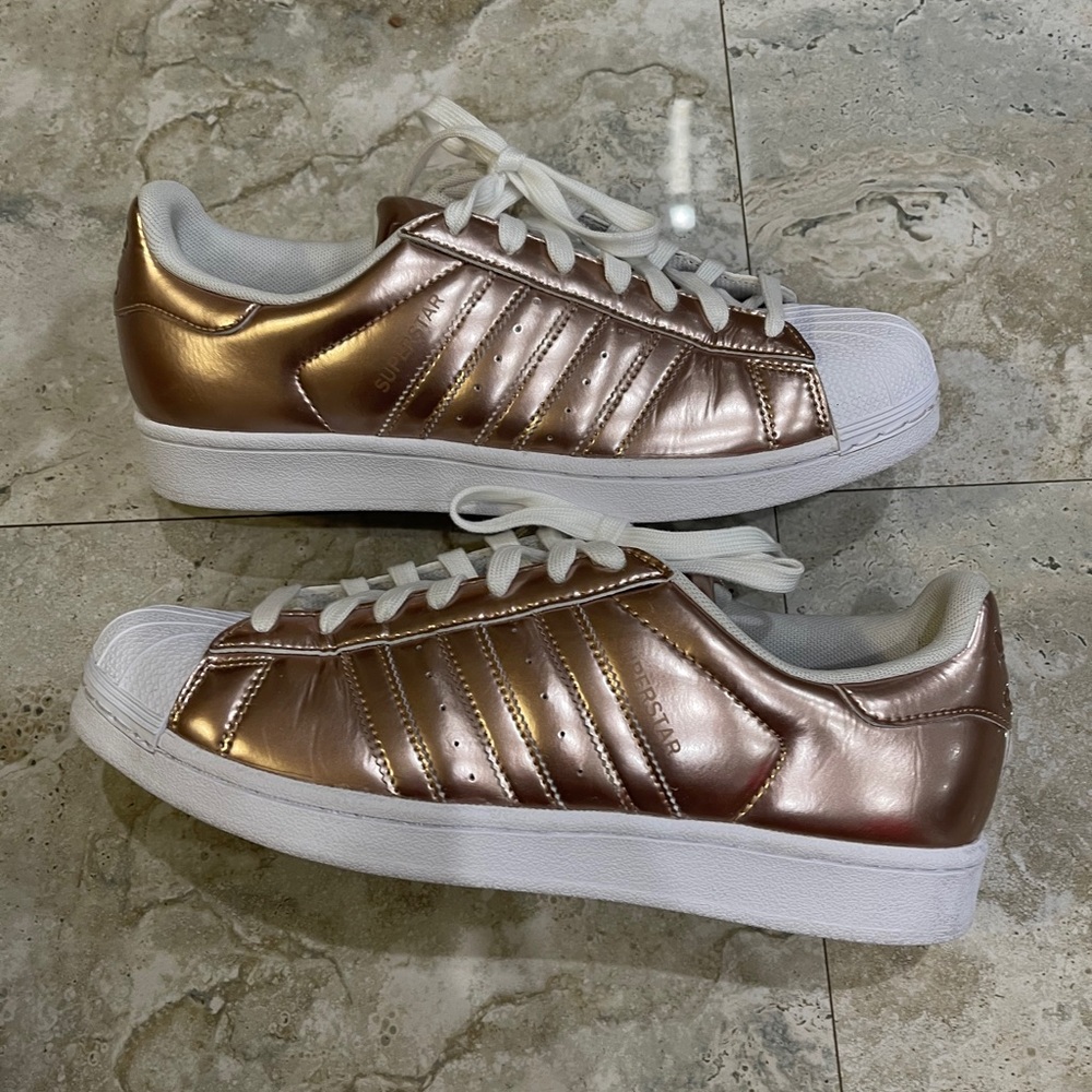 Adidas Superstar Athletic Sneaker Gold